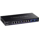 Comutador Ethernet TRENDnet 10 portas multi-Gig TEG-3102WS preto