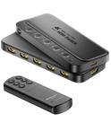 Comutador HDMI ByteWave 5x1 4K @60Hz com controle remoto para PS5 Xbox Roku