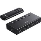 Comutador HDMI UGREEN 5 em 1, saída 4K @60Hz com Xbox PS5/4/3 remoto
