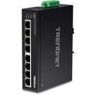 Comutador industrial de trilho DIN Fast Ethernet TRENDnet TI-E80