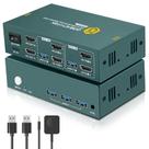 Comutador KVM EVATEK HDMI 4K@60Hz - 2 Monitores e 2 Computadores com USB 3.0