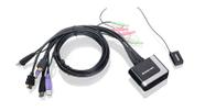 Comutador KVM IOGEAR de 2 portas USB HDMI 1920x1200 60 Hz com estéreo 2.1