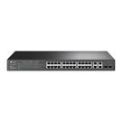 Comutador TP-Link TL-SL2428P Fast Ethernet PoE+ de 24 portas