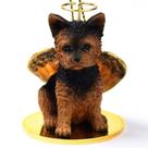 Conceitos de conversação de enfeites de Natal Angel Yorkshire Terrier