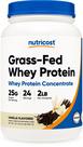 Concentrado de proteína de soro de leite Nutricost Grass-Fed 907g de baunilha