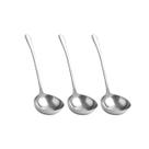 Concha Aço Inox Servir Molhos Sopas Caldos 28cm Jogo 3un