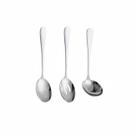 Concha Colher Servir Vazada Servir Utensilio Jogo Aço Inox
