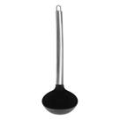 Concha de Silicone Cabo de Metal 31cm Preto