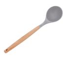 Concha De Silicone Cabo Madeira Gray