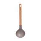 Concha De Silicone Com Cabo De Madeira Kenya Cinza