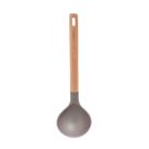 Concha de Silicone com Cabo de Madeira Kenya Cinza