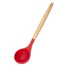 Concha de Silicone e Cabo em Bambu Charmy 31 cm Vermelha - Lyor