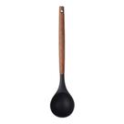Concha de Silicone Preto com Cabo de Madeira 33 cm Paramount