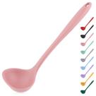 Concha de sopa VXYW de silicone com alça confortável 30x8,6 cm rosa