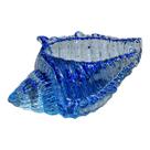 Concha Do Mar Decoração Para Pousada Praia Resina Azul 16cm