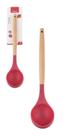 Concha Multiuso de Silicone Vinho Cabo Madeira
