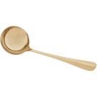 Concha Para Feijão Sopa Caldos Molho Aço Inox 32 cm Cor Dourado Luxo Mesa Posta Premium