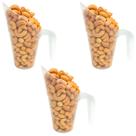 Concha Plástica 300ml Para Cereais Grãos Ração - 3 Unidades Concha Plástica 300ml Para Cereais Grãos Ração - 3 Unidades