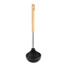 Concha Silicone em Aço Inox e madeira Preto CK4617PT - Clink