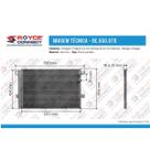 Condensador Ar Condicionado Amarok Todas Fluxo Paralelo Oem-2H0820411A