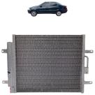 Condensador Siena 2003 2004 1.8 Gasolina Manual