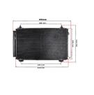 Condensador Toyota Corolla 2001 Até 2007 / Fielder 2005 Até 2008/ Lifan 620 2011/ Xc60