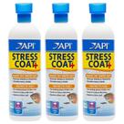 Condicionador de Água para Aquário API Stress Coat 473ml Kit com 3 Unidades