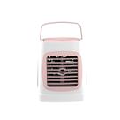 Condicionador de ar portátil Usb Mini condicionador de ar pessoal carregável com 3 velocidades com luzes led para quarto de escritório doméstico