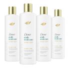 Condicionador Dove Daily Moisture 4x355ml para cabelos secos