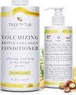 Condicionador Tree to Tub, biotina e colágeno veganos para cabelos secos Condicionador Tree to Tub, biotina e colágeno veganos para cabelos secos