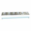 Condimentadora Lateral Refrigerada 6 cubas ZPCNLR06 Branca