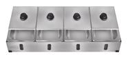 Condimentadora Pizzarola Profissional 4 Cubas Parede Bancada G33