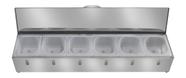Condimentadora Pizzarola Profissional 6 Cubas Refrigerada Condimentadora Pizzarola Profissional 6 Cubas Refrigerada
