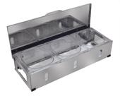 Condimentadora Pizzarola Profissional Bancada Inox 3 Cubas G23