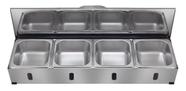 Condimentadora Pizzarola Profissional Inox Bancada 4 Cubas