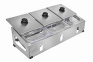 Condimentadora Pizzarola Profissional Parede Bancada Inox G14