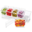 Condimento Caddy Lifewit Ice Refrigerado com 5 recipientes de 600 mL