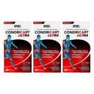 Condricart ultra Colageno tipo II 60 capsulas kit com 3 unidades