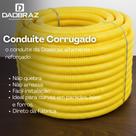 Conduite Corrugado 3x4 25 Metros Amarelo