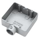 Condulete duplo 3/4" tipo "ED" - sem tampa / rosca BSP / com pintura eletrostática a pó