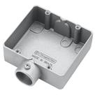 Condulete duplo 3/4" tipo "ED" - sem tampa / sem rosca / sem pintura