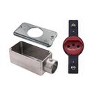 Condulete E+Tampa Cond. 1 Mod Wetzel+1 Mod Tomada Transmóbil Condulete E+Tampa Cond. 1 Mod Wetzel+1 Mod Tomada Transmóbil