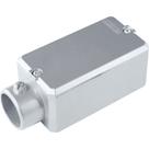 Condulete fixo 1.1/2" tipo "E" - com tampa / sem rosca / com pintura eletrostática a pó