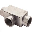 Condulete fixo 2.1/2" tipo "T" - com tampa / rosca BSP / sem pintura