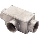Condulete fixo 2 polegada tipo "T" - com tampa / rosca BSP / sem pintura