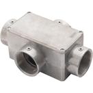 Condulete fixo 2" tipo "X" - com tampa / rosca BSP / sem pintura Condulete fixo 2" tipo "X" - com tampa / rosca BSP / sem pintura