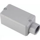 Condulete fixo 3/4" tipo "E" - com tampa / rosca BSP / com pintura eletrostática a pó