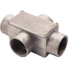 Condulete fixo 4" tipo "X" - com tampa / rosca BSP / sem pintura