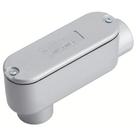 Condulete fixo ovalado 1/2" tipo "LB" - com tampa / rosca BSP / com pintura