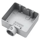 Condulete Tipo ED 3/4" Duplo Tramontina com Rosca BSP e sem Pintura